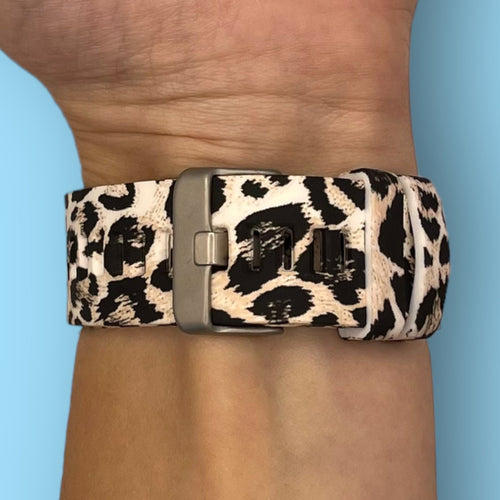 leopard-garmin-forerunner-955-watch-straps-nz-pattern-silicone-watch-bands-aus