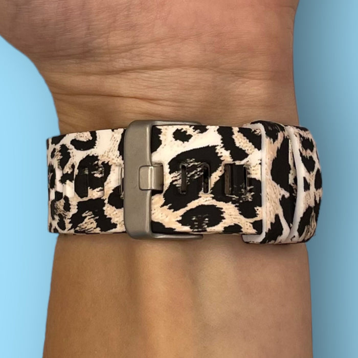 leopard-garmin-forerunner-955-watch-straps-nz-pattern-silicone-watch-bands-aus