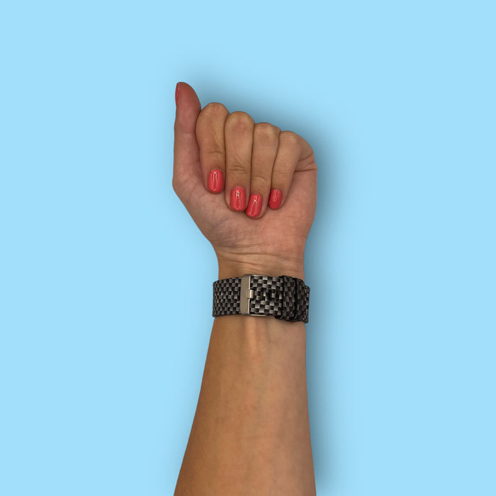 black-checks-garmin-marq-watch-straps-nz-pattern-silicone-watch-bands-aus