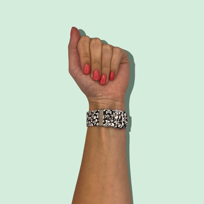 skull-crossbonmes-garmin-quickfit-22mm-watch-straps-nz-pattern-silicone-watch-bands-aus