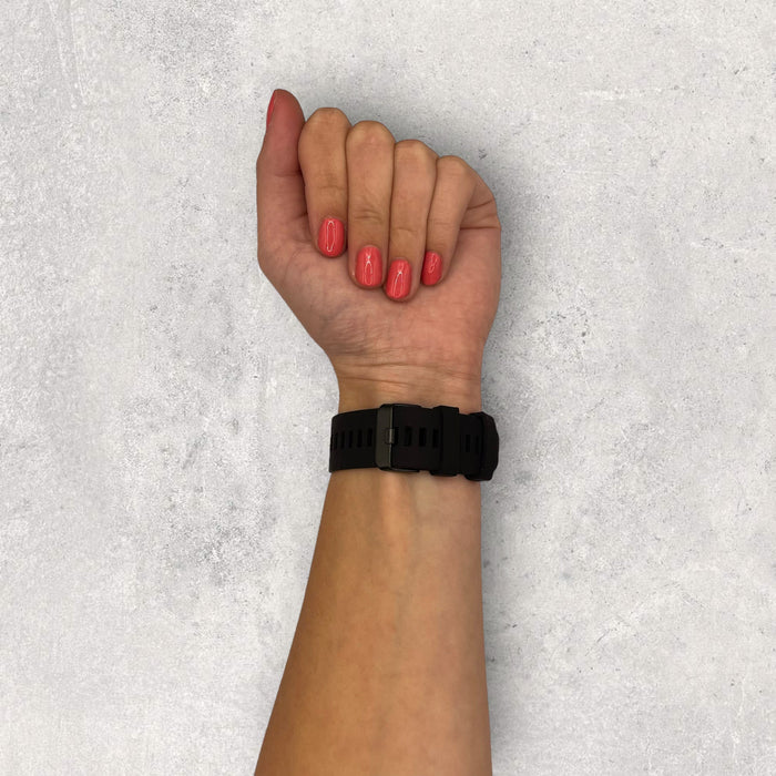 black-garmin-fenix-6s-watch-straps-nz-silicone-watch-bands-aus