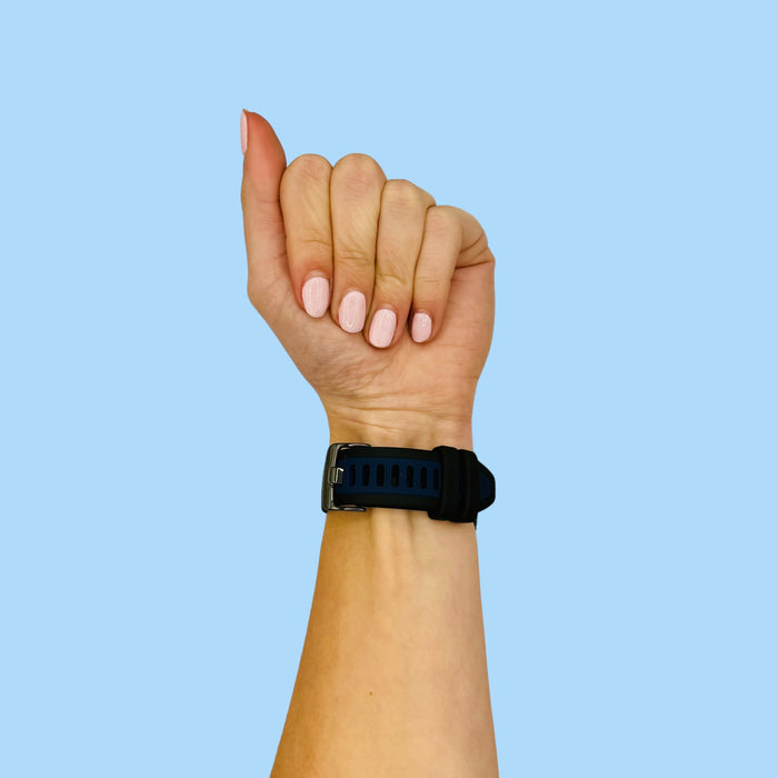 black-navy-blue-withings-activite---pop,-steel-sapphire-watch-straps-nz-dual-colour-silicone-watch-bands-aus