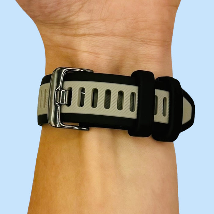 black-slate-samsung-galaxy-watch-4-(40-44mm)-watch-straps-nz-dual-colour-silicone-watch-bands-aus
