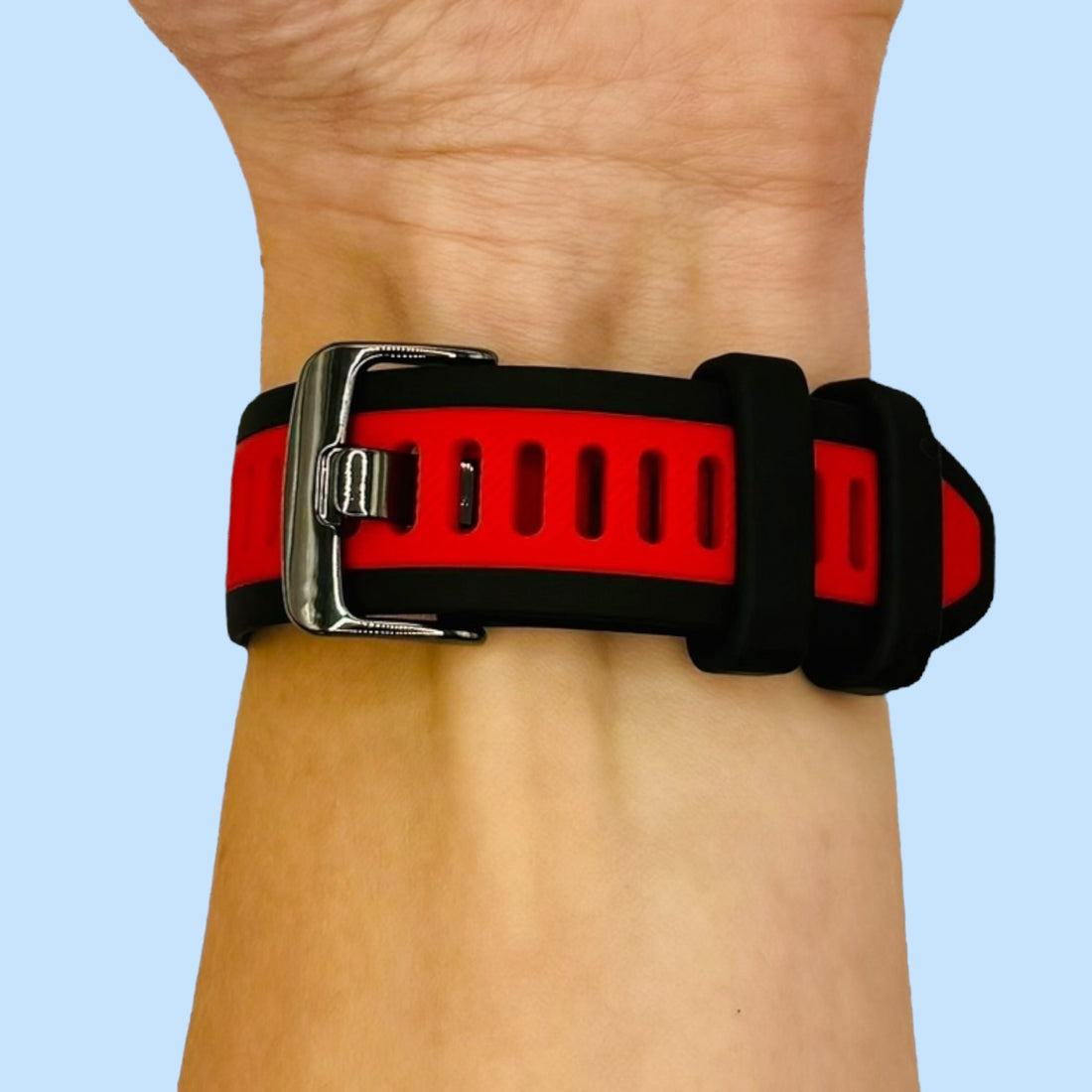 black-red-garmin-venu-x1-watch-straps-nz-dual-colour-silicone-watch-bands-aus-996623