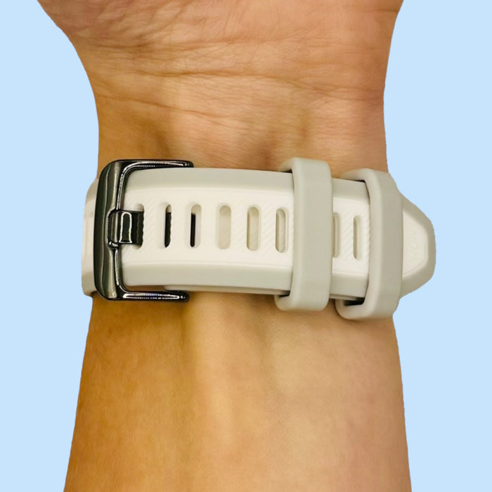 mist-grey-whitestone-garmin-forerunner-955-watch-straps-nz-dual-colour-silicone-watch-bands-aus