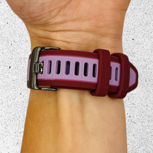 berry-lilac-garmin-epix-pro-(gen-2,-42mm)-watch-straps-nz-dual-colour-silicone-watch-bands-aus