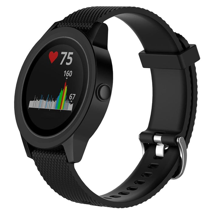 black-garmin-forerunner-165-watch-straps-nz-silicone-watch-bands-aus