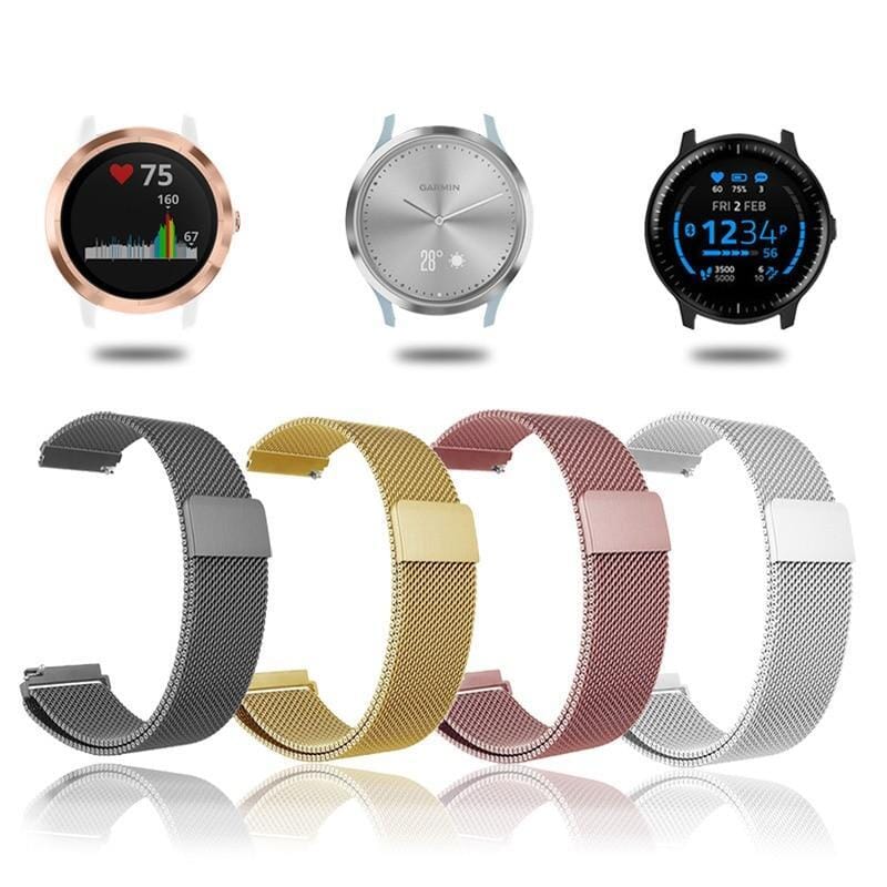 black-metal-meshgarmin-venu-x1-watch-straps-nz-milanese-watch-bands-aus