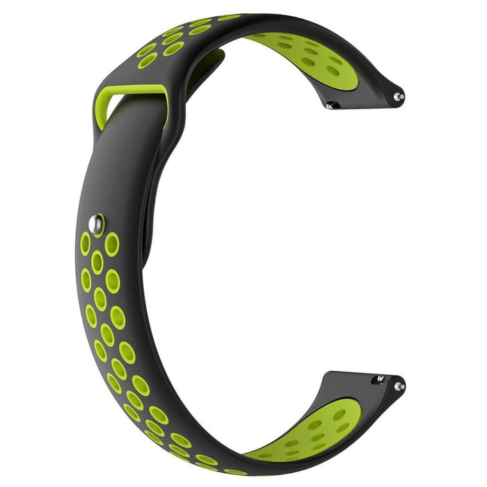 black-green-garmin-forerunner-165-watch-straps-nz-silicone-sports-watch-bands-aus