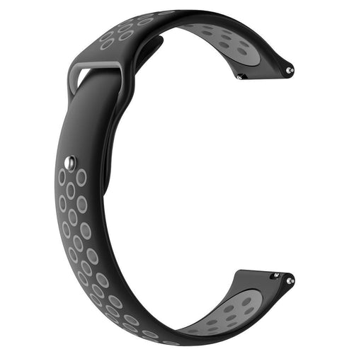 black-grey-metal-garmin-forerunner-165-watch-straps-nz-silicone-sports-watch-bands-aus