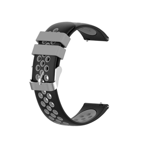 black-grey-xiaomi-amazfit-stratos,-stratos-2-watch-straps-nz-silicone-sports-watch-bands-aus