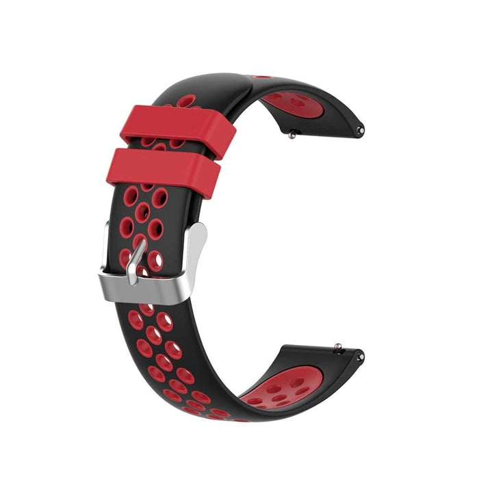 black-red-xiaomi-amazfit-stratos,-stratos-2-watch-straps-nz-silicone-sports-watch-bands-aus