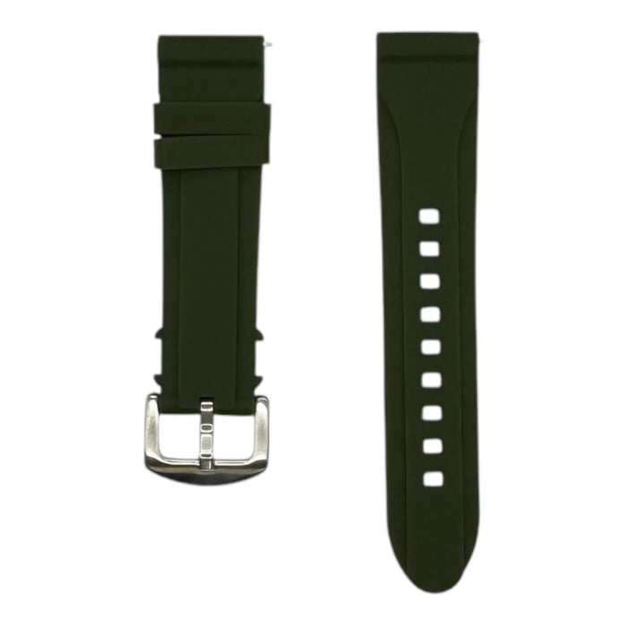 army-green-huawei-watch-4-pro-watch-straps-nz-heritage-elite-premium-silicone-watch-bands-aus