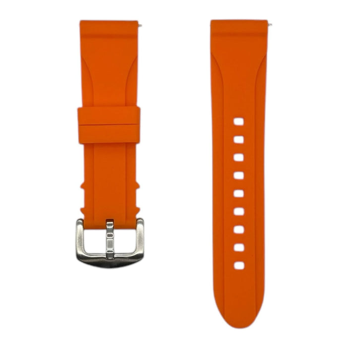 orange-huawei-watch-4-pro-watch-straps-nz-heritage-elite-premium-silicone-watch-bands-aus