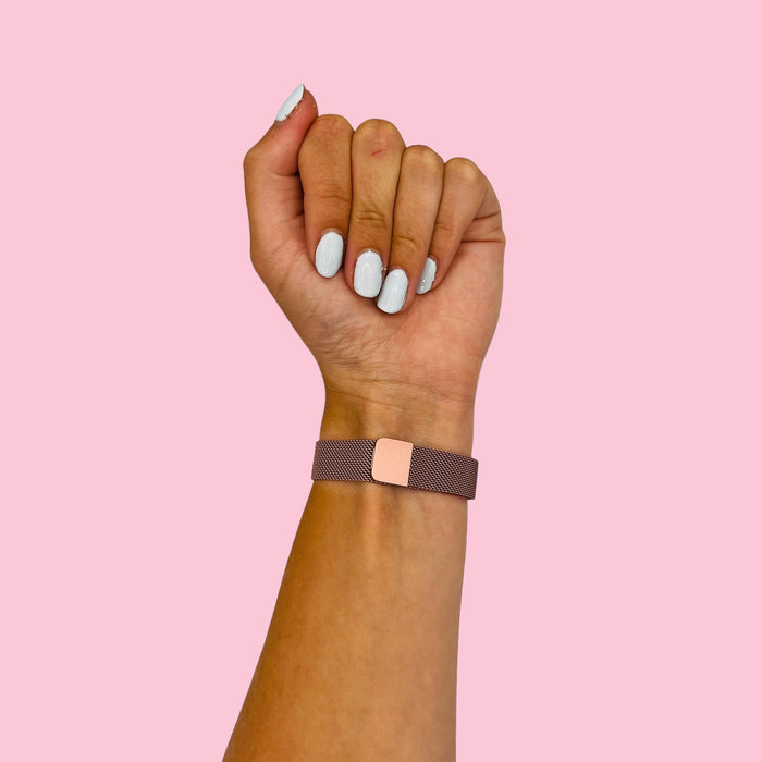 rose-pink-metal-garmin-fenix-8-(43mm)-watch-straps-nz-milanese-watch-bands-aus