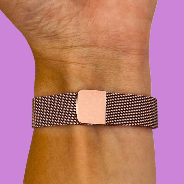 rose-pink-metal-garmin-forerunner-165-watch-straps-nz-milanese-watch-bands-aus