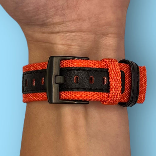 orange-xiaomi-amazfit-smart-watch,-smart-watch-2-watch-straps-nz-nylon-and-leather-watch-bands-aus