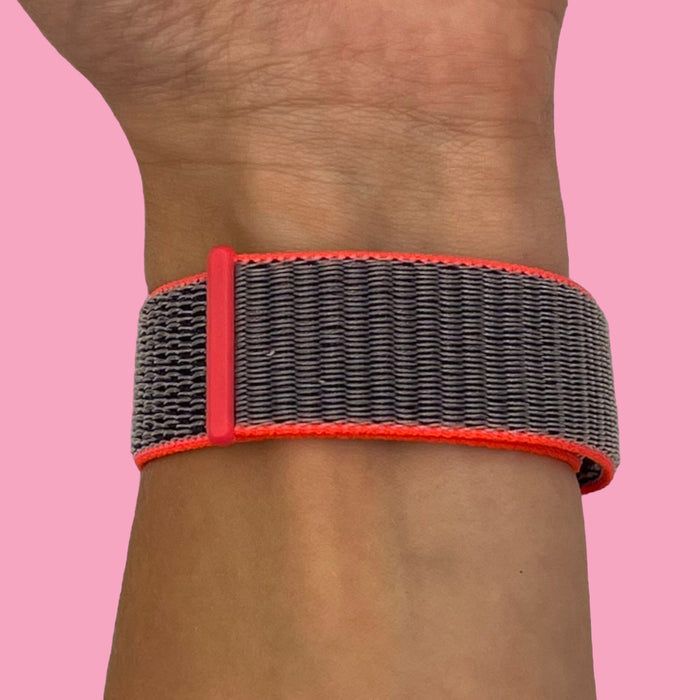electric-pink-xiaomi-amazfit-smart-watch,-smart-watch-2-watch-straps-nz-nylon-sports-loop-watch-bands-aus