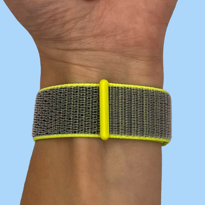 highlighter-green-xiaomi-amazfit-smart-watch,-smart-watch-2-watch-straps-nz-nylon-sports-loop-watch-bands-aus