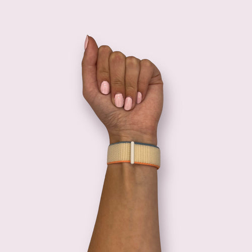 cream-google-pixel-watch-4-(45mm)-watch-straps-nz-nylon-sports-loop-watch-bands-aus