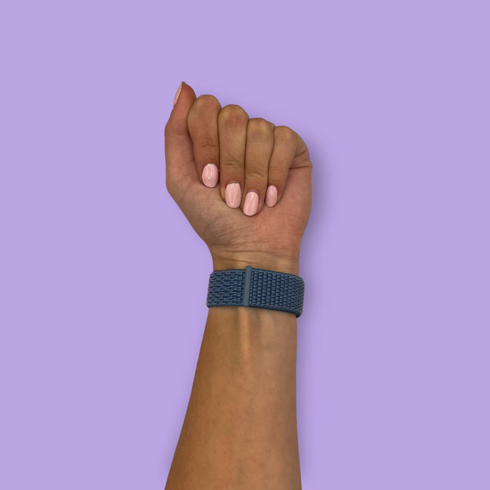navy-blue-garmin-fenix-7-watch-straps-nz-nylon-sports-loop-watch-bands-aus