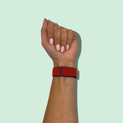 tri-red-xiaomi-amazfit-smart-watch,-smart-watch-2-watch-straps-nz-nylon-sports-loop-watch-bands-aus