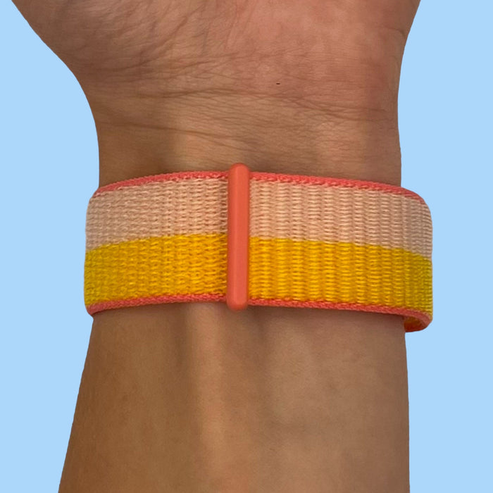 peach-yellow-garmin-descent-g2-watch-straps-nz-nylon-sports-loop-watch-bands-aus