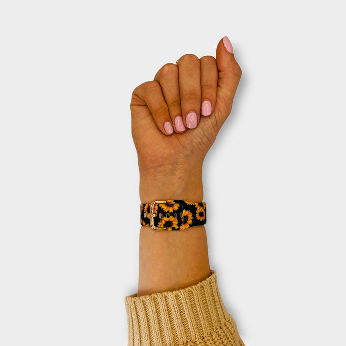 sunflowers-black-garmin-instinct-2s-watch-straps-nz-pattern-straps-watch-bands-aus