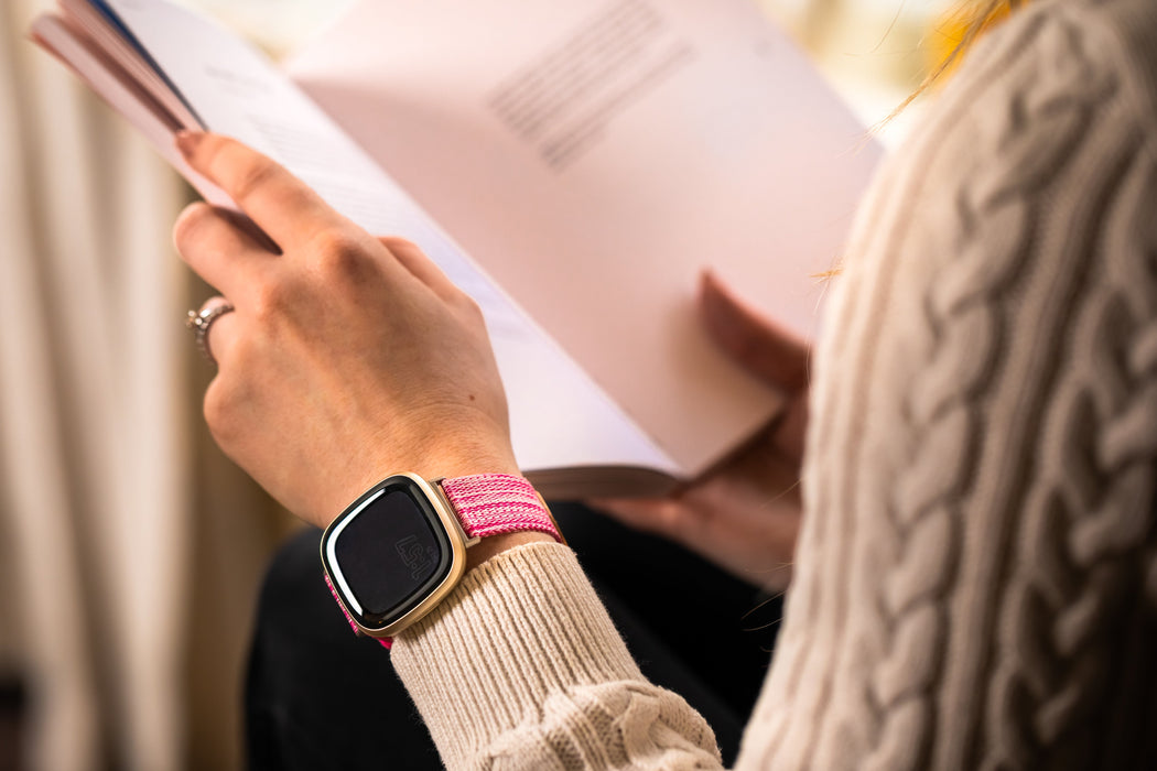 pink-google-pixel-watch-4-(45mm)-watch-straps-nz-canvas-watch-bands-aus