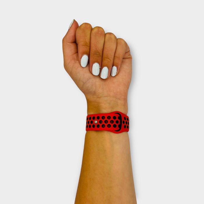 red-black-garmin-forerunner-165-watch-straps-nz-silicone-sports-watch-bands-aus