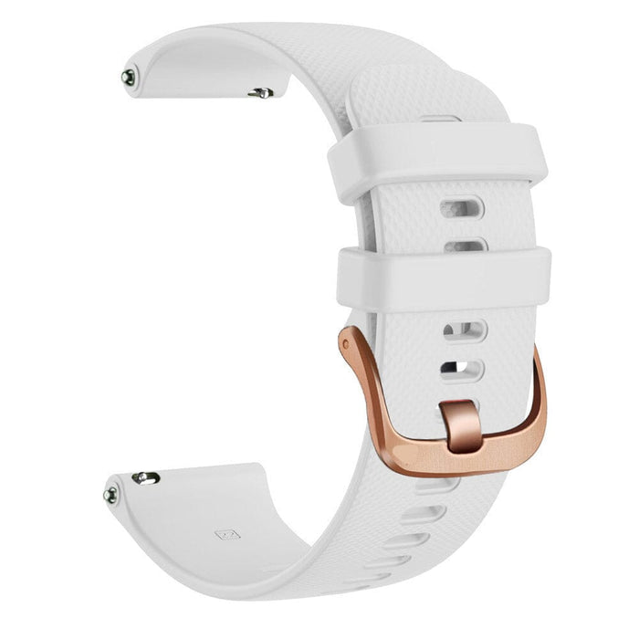 garmin-vivoactive-4s-watch-straps-nz-silicone-watch-bands-aus-white-rose-gold-buckle