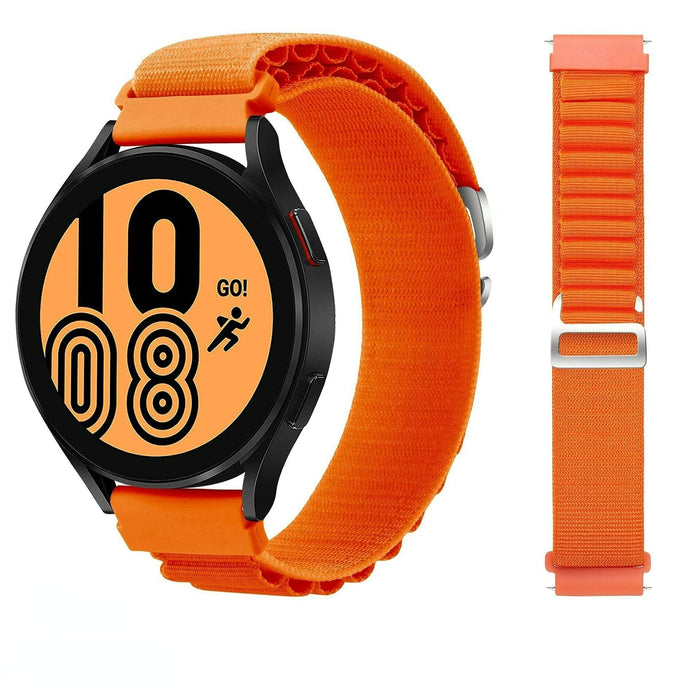 orange-xiaomi-amazfit-smart-watch,-smart-watch-2-watch-straps-nz-alpine-loop-watch-bands-aus