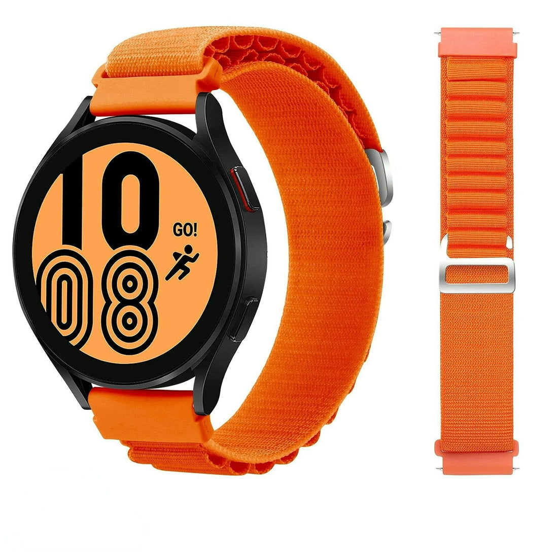orange-huawei-watch-fit-4-pro-watch-straps-nz-alpine-loop-watch-bands-aus