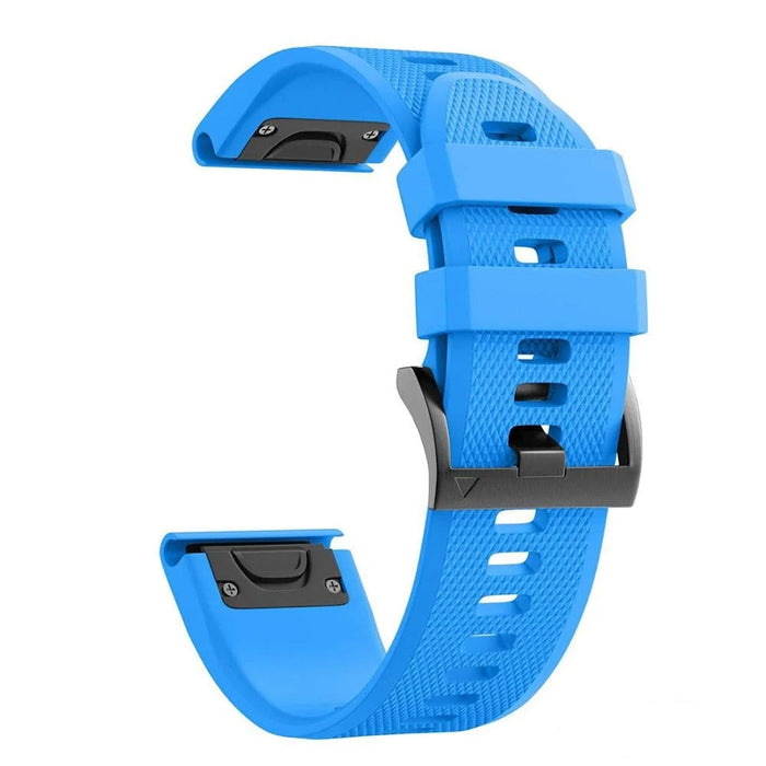 light-blue-garmin-fenix-5x-watch-straps-nz-silicone-watch-bands-aus