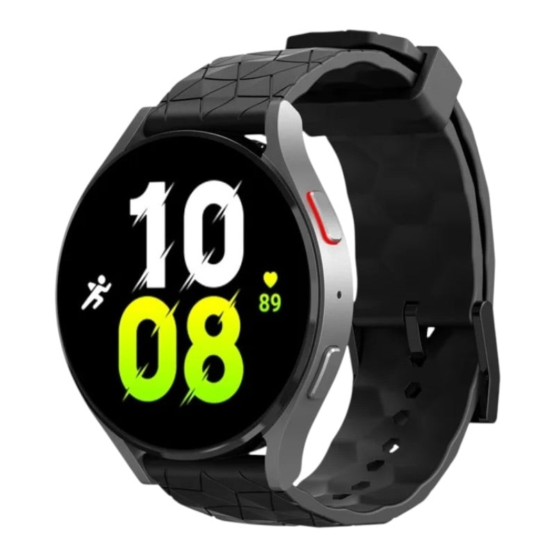 black-watch-straps-nz-silicone-football-pattern-watch-bands-aus