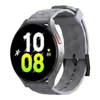 grey-hex-patternhuawei-watch-gt3-42mm-watch-straps-nz-silicone-football-pattern-watch-bands-aus