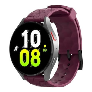 maroon-hex-patternhuawei-watch-fit-2-watch-straps-nz-silicone-football-pattern-watch-bands-aus