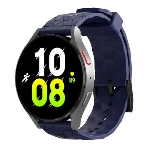 football-style-watch-straps-nz-silicone-hex-pattern-watch-bands-aus-navy-blue