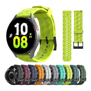 black-hex-patterngarmin-forerunner-165-watch-straps-nz-silicone-football-pattern-watch-bands-aus