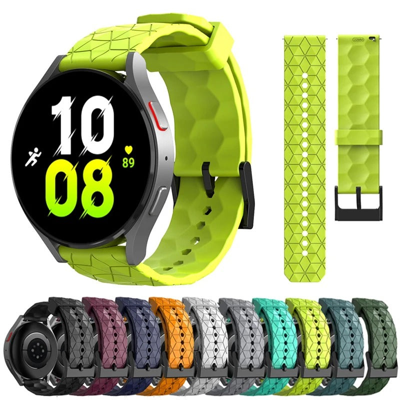 black-watch-straps-nz-silicone-football-pattern-watch-bands-aus