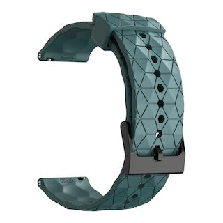 stone-green-hex-patterngarmin-forerunner-165-watch-straps-nz-silicone-football-pattern-watch-bands-aus