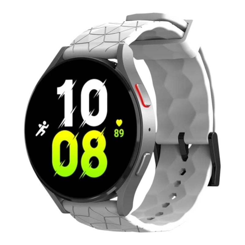 white-watch-straps-nz-silicone-football-pattern-watch-bands-aus
