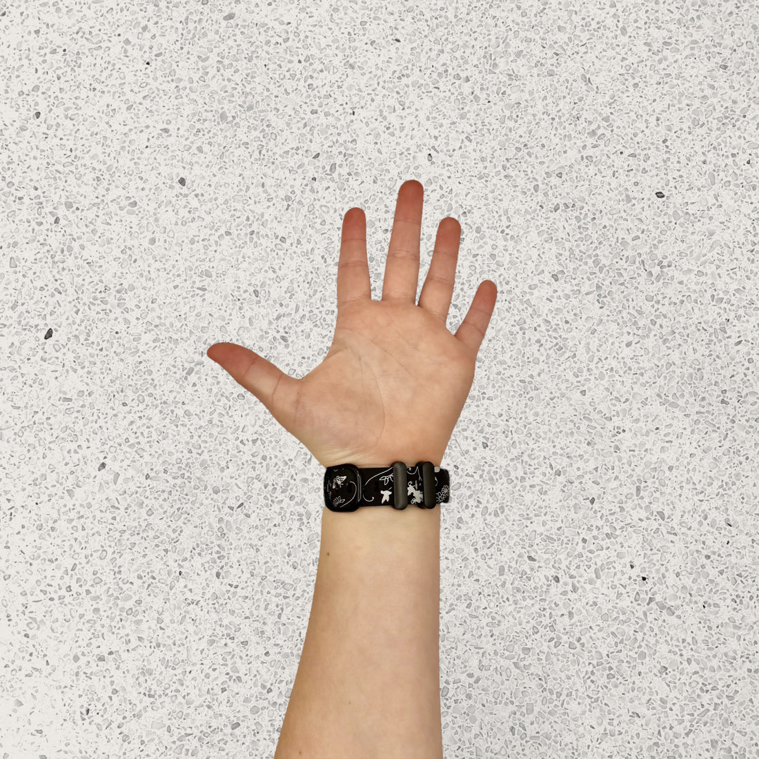 replacement-Silicone-Fitbit-Ace-3-watch-straps-black-swirl-117100
