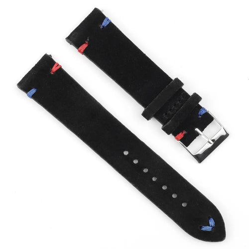 black-red-blue-garmin-fenix-5s-watch-straps-nz-suede-watch-bands-aus