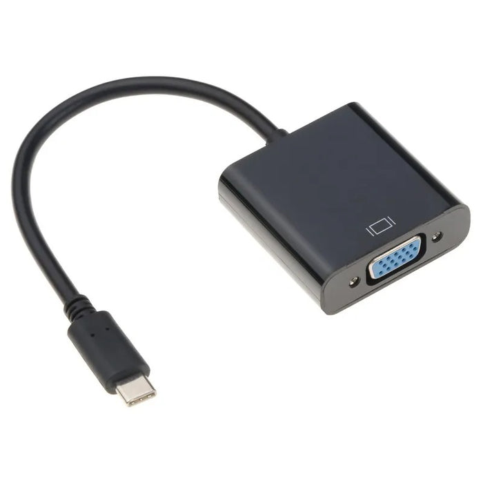 1080p VGA to USB-C Converter Cable - Display VGA Female to USB-C Male