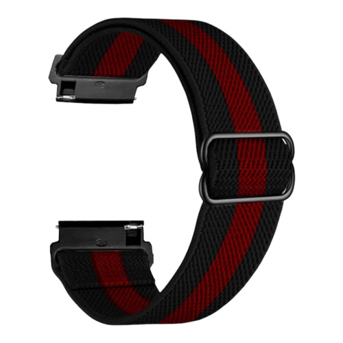 black-red-stripe-garmin-forerunner-945-watch-straps-nz-braided-loop-flex-watch-bands-aus