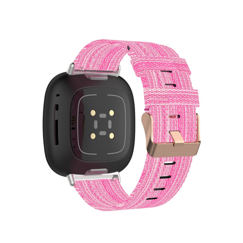 pink-garmin-vivoactive-3-watch-straps-nz-canvas-watch-bands-aus