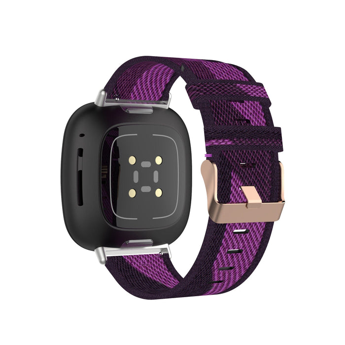 purple-pattern-xiaomi-gts-gts-2-range-watch-straps-nz-canvas-watch-bands-aus