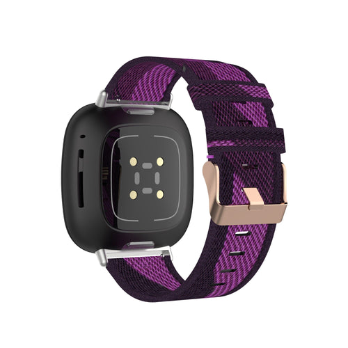 purple-pattern-garmin-quatix-8-(51mm)-watch-straps-nz-canvas-watch-bands-aus