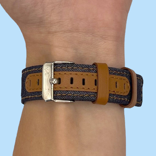 dark-blue-rose-gold-buckle-garmin-vivoactive-3-watch-straps-nz-denim-watch-bands-aus